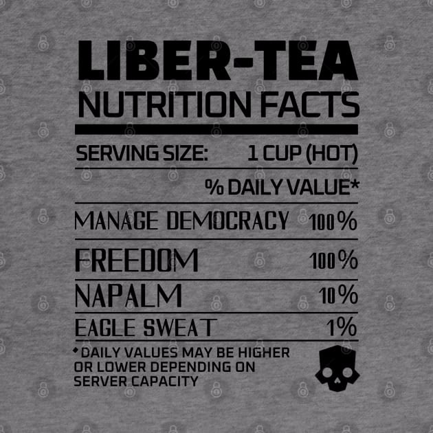 Helldivers 2 'Liber-tea' Nutrition Black Color by thestaroflove